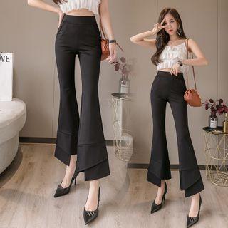 Layered Boot-cut Pants
