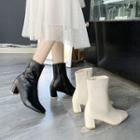 Block Heel Booties