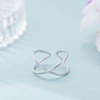 Open Ring J106 - Silver - One Size