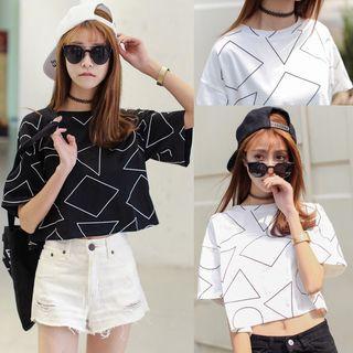 Geometric Pattern Short Sleeve T-shirt