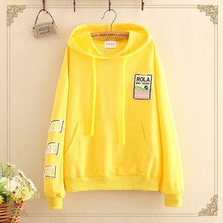 Patched Long-sleeve Thin Sweater