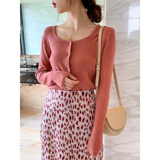 Button-down Knit T-shirt