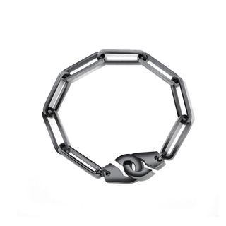 Simple Personality Black Handcuffed 316l Stainless Steel Bracelet Black - One Size