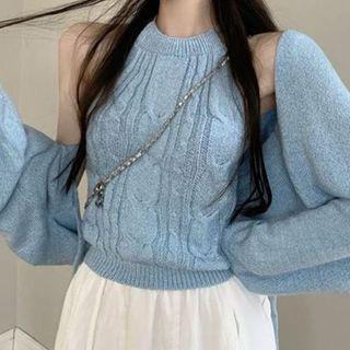 Sleeveless Knit Top / Cardigan