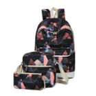 Set : Print Canvas Backpack + Shoulder Bag + Pouch