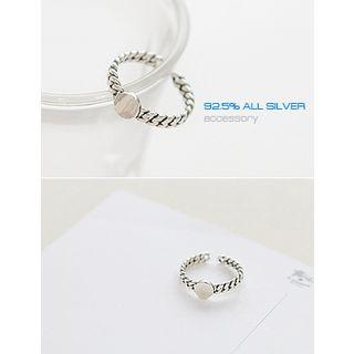 Disc Silver Open Ring