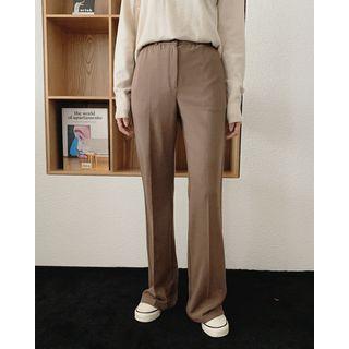 Textured Boot-cut Jeans