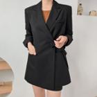 [lovb] Peak-lapel Self-tie Blazer