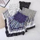 Off-shoulder Print Tube Top