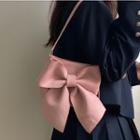 Bow Accent Shoulder Bag Pink - One Size