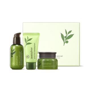 Innisfree - The Green Tea Seed Serum Special Care Set: Serum 80ml + Cream 20ml + Cleansing Foam 30ml 3pcs