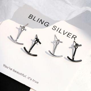 Anchor Sterling Silver Earring