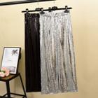 Sequined Wide-leg Pants