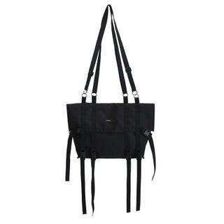 Buckled Lightweight Shoulder Bag Black - One Size