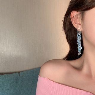 Chained Drop Ear Stud