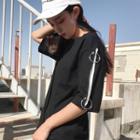 Hoop Panel Elbow-sleeve T-shirt