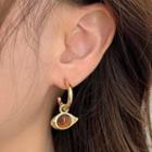 Alloy Eye Drop Earring