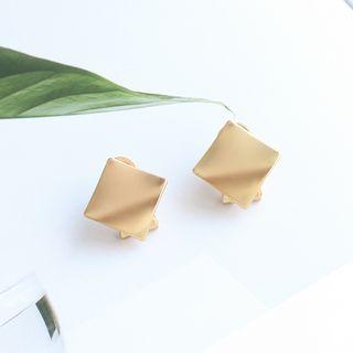 Matte Alloy Square Earring