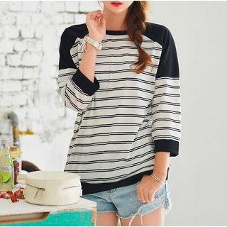 Striped Panel Top
