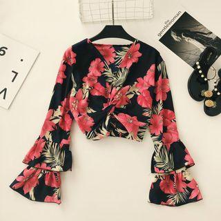 Crop Floral Blouse