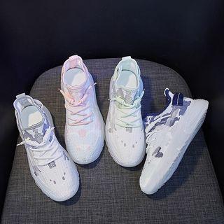 Contrast Lace Sneakers