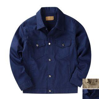 Snap-button Boxy-fit Trucker Jacket