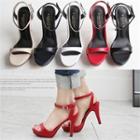 Stiletto-heel Colored Sandals