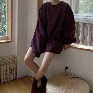 Boxy Sweatshirt Purple - One Size
