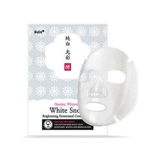 Nella - Oneday Whitener White Snow Brightening Fermented Cotton Mask 1 Pc