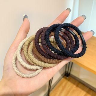Set Of 10: Fabric Hair Tie