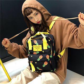 Fruit Print Nylon Backpack