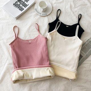 Plain Fleece Lined Camisole Top