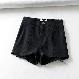 Lace-up High-waist Hot Pants