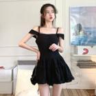 Convertible Off-shoulder Slim-fit Dress