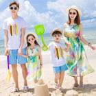 Family Matching Sleeveless Dress / Thin Jacket / Short-sleeve T-shirt / Shorts