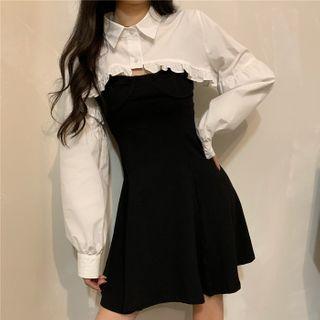 Crop Shirt / Spaghetti Strap Dress