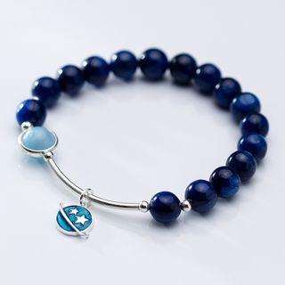 925 Sterling Silver Planet Bead Bracelet S925 Silver - Bracelet - One Size