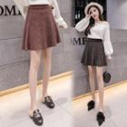 Glitter Knit Mini A-line Skirt