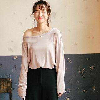 Plain Knit T-shirt