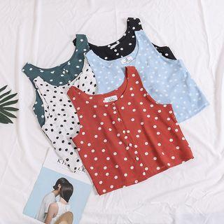 Button-dwon Dotted Vest