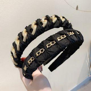 Alloy Chain Fabric Headband (various Designs)