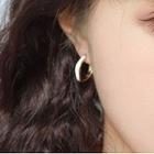 Hoop Earring 1 Pair - Avocado Green - One Size