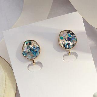 Irregular Sequined Disc Earring