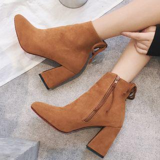 Bock Heel Short Boots