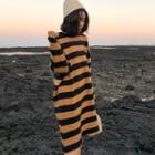 Drop Shoulder Striped Dress