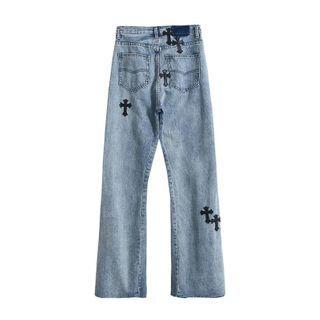 Embellished Wide-leg Jeans