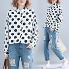 Dotted Long-sleeve Shirt Dotted - L