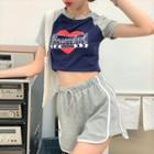 Short-sleeve Print T-shirt / Sweatshorts