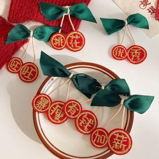 Bow Chinese Characters Hair Clip