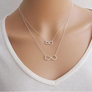 Infinity Layered Necklace 113682 - One Size